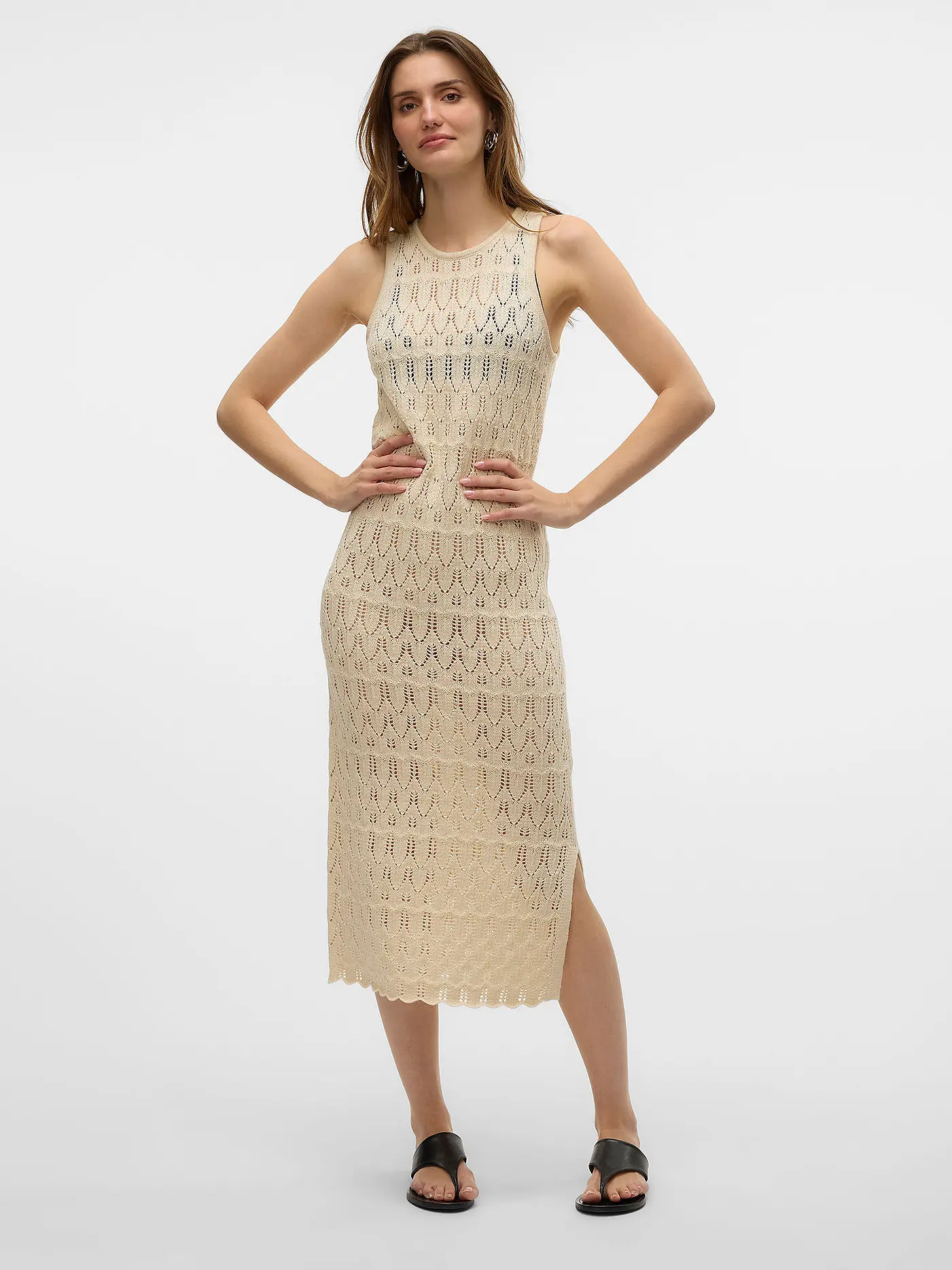 VERO MODA | Midikleid  VMFABIENNE | creme